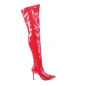Lust 3000 Thigh High Boot Red Patent Funtasma