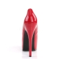 Teeze 06 Platform Pump Red Patent Pink Label
