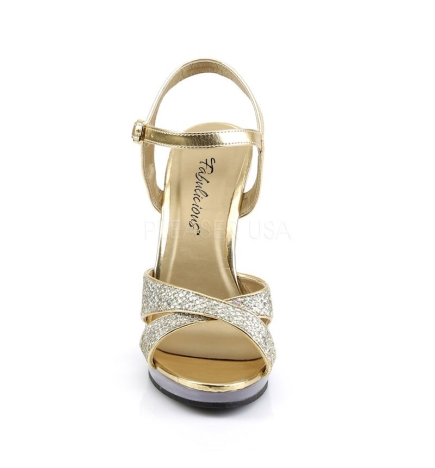 Flair 419G Strap Sandal Multi Glitter Gold Fabulicious