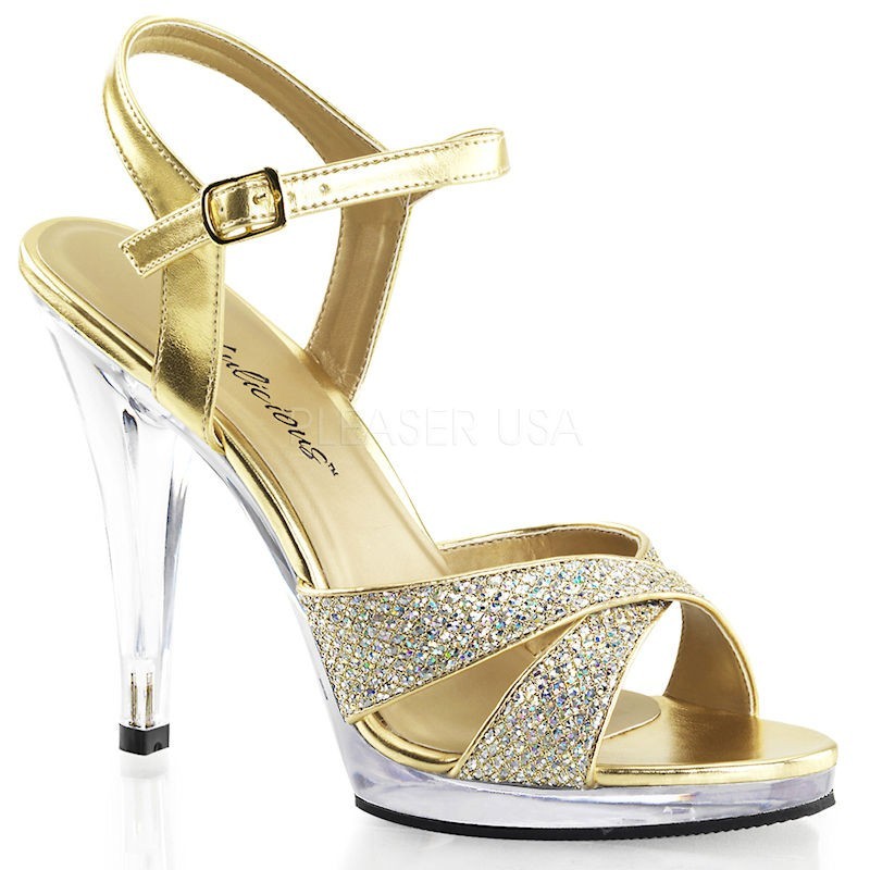 Flair 419G Strap Sandal Multi Glitter Gold Fabulicious