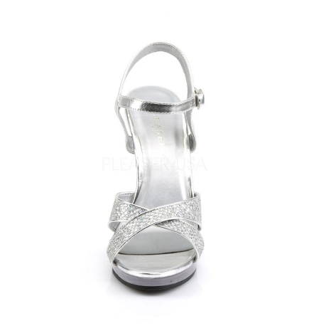 Flair 419G Strap Sandal Silver Multi Glitter Fabulicious
