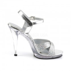 Flair 419G Strap Sandal Silver Multi Glitter  Fabulicious