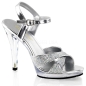 Flair 419G Strap Sandal Silver Multi Glitter Fabulicious