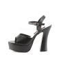 Dolly 09 Platform Strap Sandal Black PU Demonia