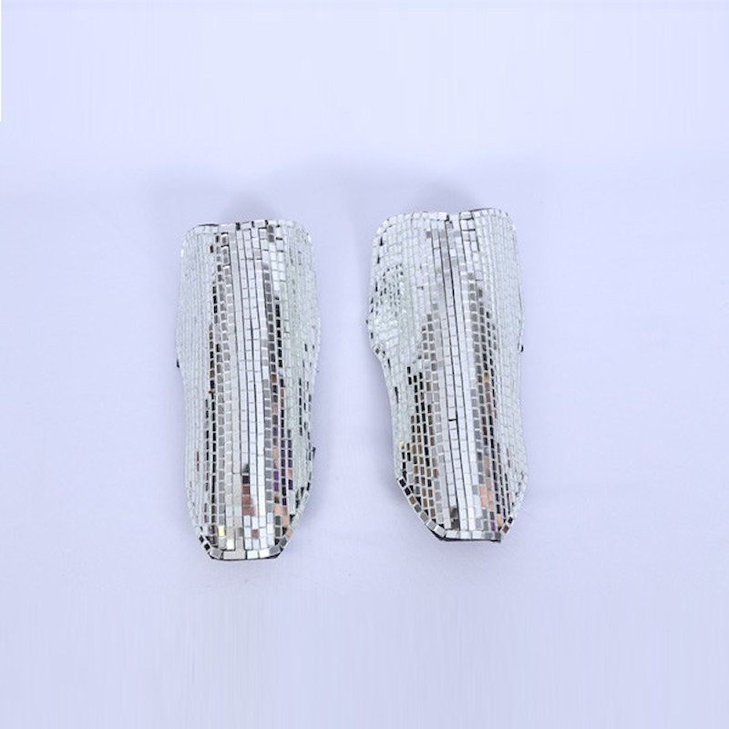 Mirrored Arm Guards Silver