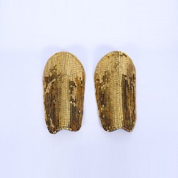 Mirrored Leg Guards Gold