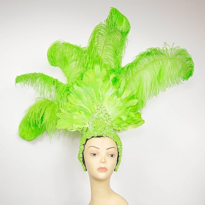 Large Showgirl Feathered Headpiece