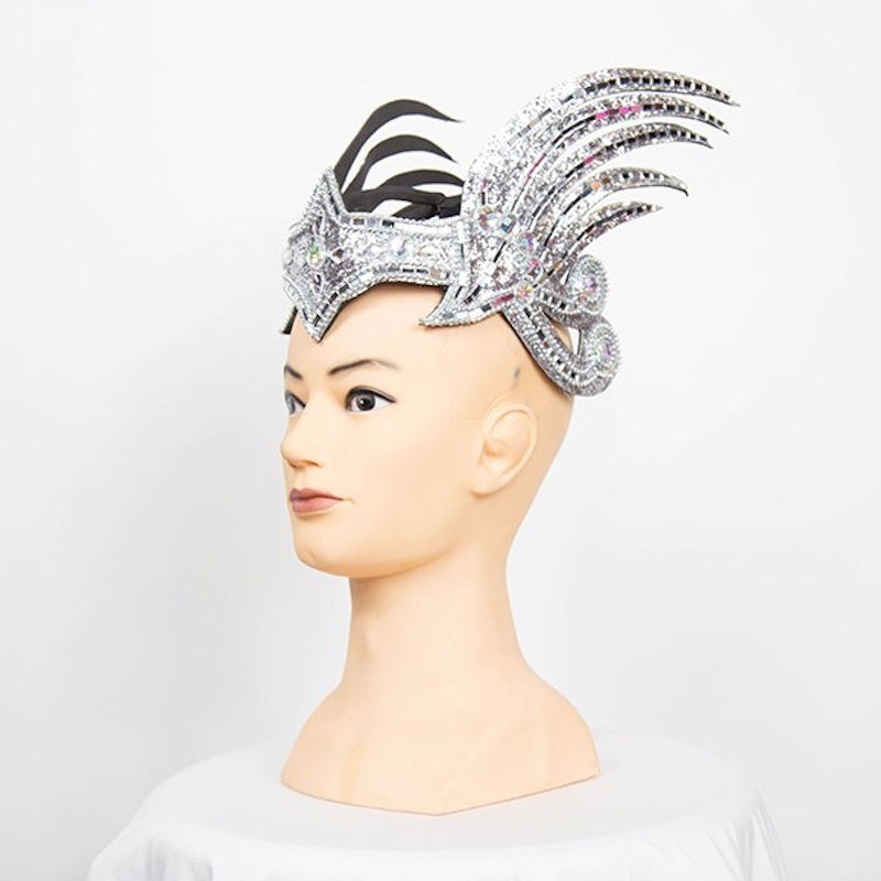 Silver Glitter Grecian Mirrored Headpiece