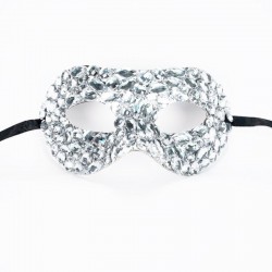 Clear Crystal Diamante Mask