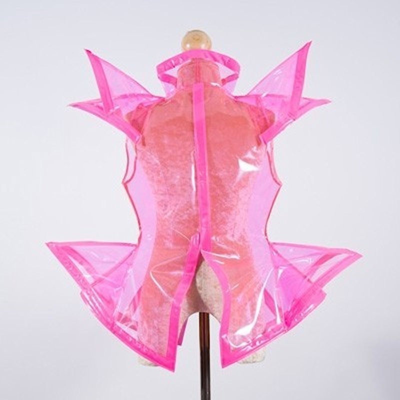 Plastic Jacket Soft Pink with Pink Trim