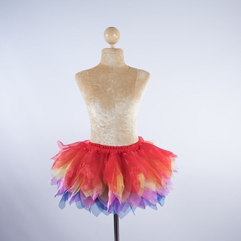 Tinkerbell Crystal Organza Skirt Rainbow