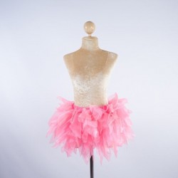 Light Pink Tinkerbell Crystal Organza Skirt