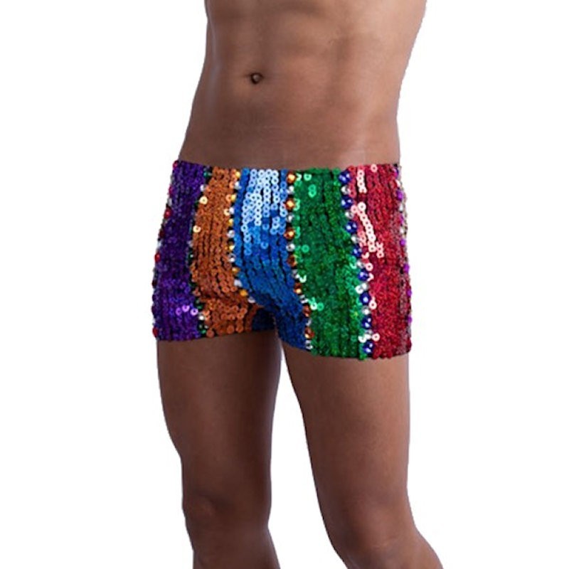 Rainbow Unisex Sequin Shorts