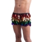 Rainbow Unisex Diamond Cut Sequin Shorts