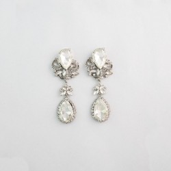 Clear Crystal Diamante Earring E14