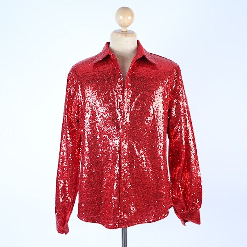 Red Sequin Shirt