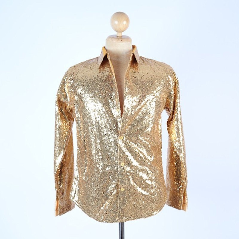 Custom Order Sequin Shirt Gold
