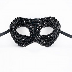 Black Crystal Diamante Mask