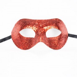 Red Glitter Mask