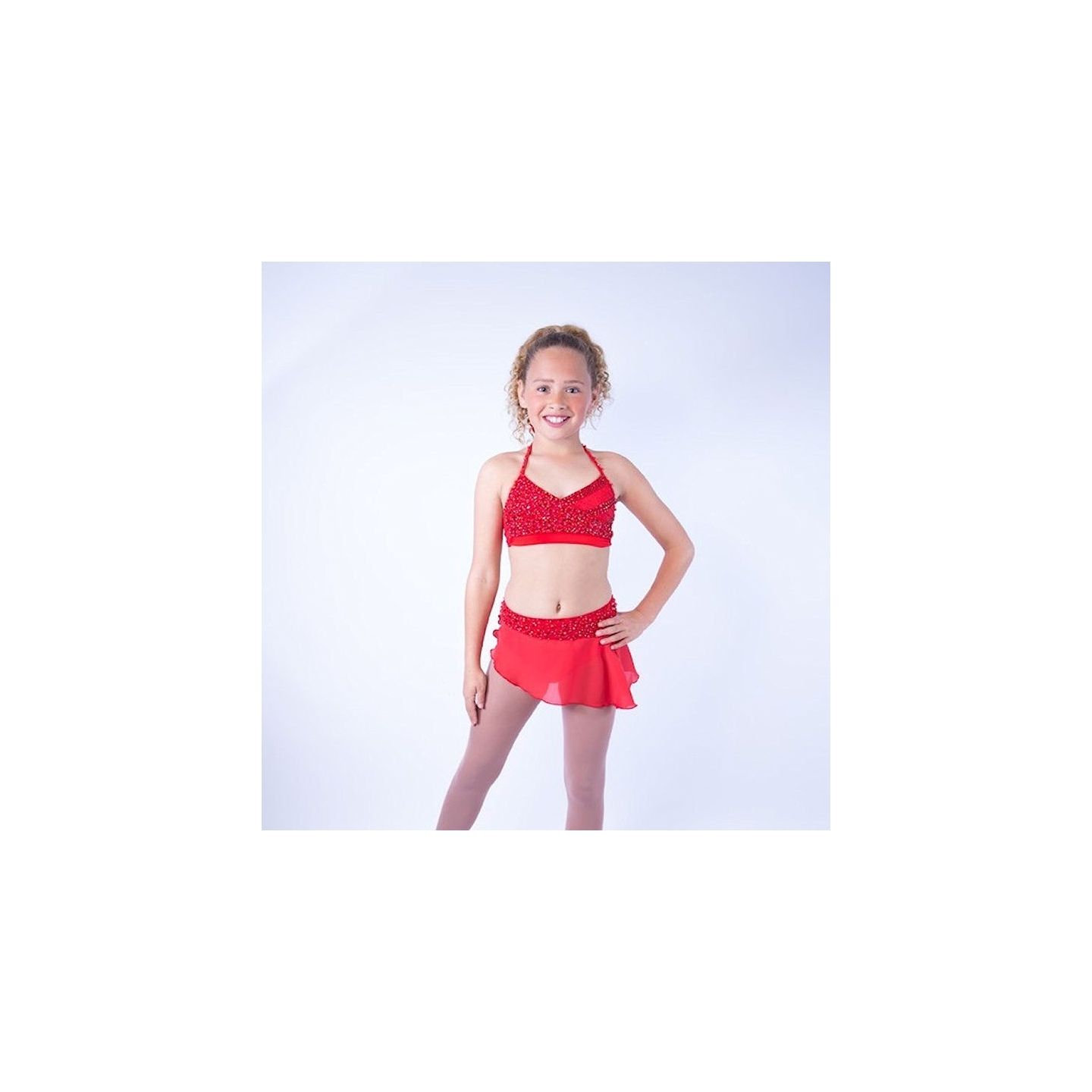 Red Chloe Chiffon Set