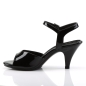 Fabulicious Black Patent Belle 309 Strap Sandal Black Fabulicious Black Patent Belle 309 Strap Sandal Black