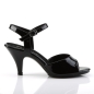 Fabulicious Black Patent Belle 309 Strap Sandal Black Fabulicious Black Patent Belle 309 Strap Sandal Black