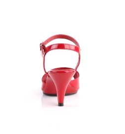 Belle 309 Strap Sandal Red Patent Fabulicious