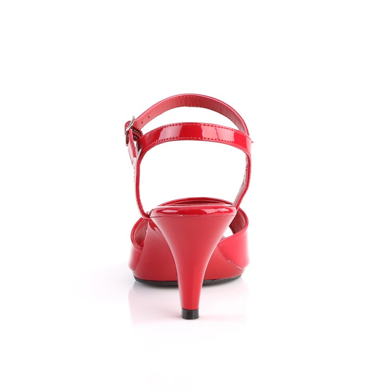 Belle 309 Strap Sandal Red Patent Fabulicious