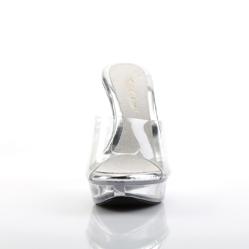 Fabulicious Cocktail 501 Slip on Sandal Clear