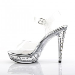 Fabulicious Cocktail 508 SDT Strap Sandal Clear