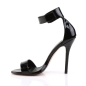 Pleaser Black Patent Amuse 10 Sandal