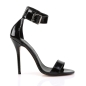 Pleaser Black Patent Amuse 10 Sandal