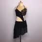 Black-Gold Candy Flower Chiffon Dress Black-Gold Candy Flower Chiffon Dress