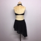 Black-Gold Candy Flower Chiffon Dress Black-Gold Candy Flower Chiffon Dress