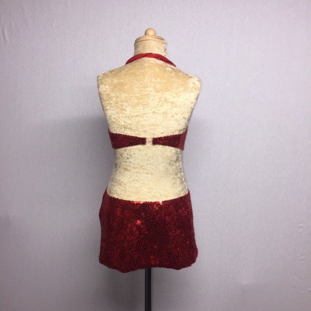 Low back Kiki Sequin Dress Red