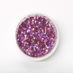 Light Pink / Hologram Chunky Glitter Pot
