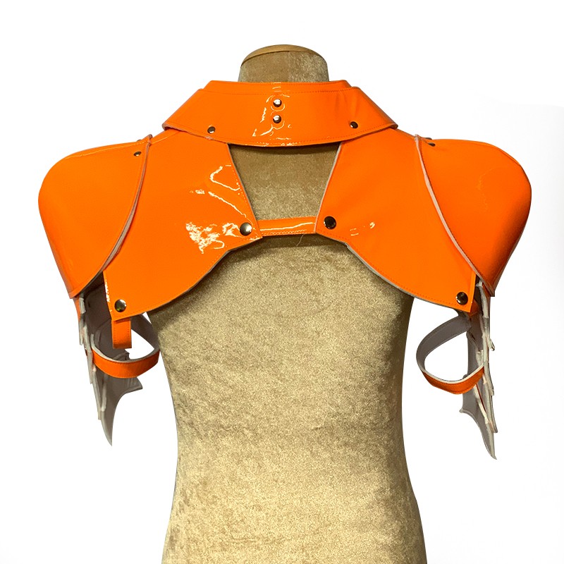 Neon Orange Gladiator Deluxe Shoulder Piece