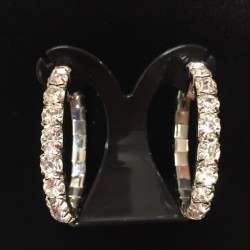 Clear Crystal Classic Showgirl Hoops House Of Priscilla