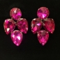 Hot Pink Crystal Diamante Showgirl Earring E01