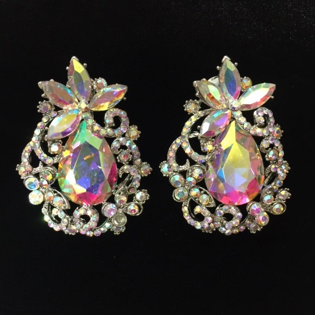 Aurora Borealis Crystal Diamante Earring E13