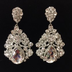 Clear Crystal Diamante Earring E20