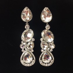 Clear Crystal Diamante Earring M21