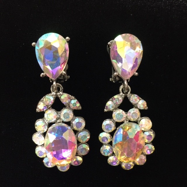 Aurora Borealis Crystal Diamante Earring S37