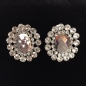 Crystal Button Diamante Earring Crystal Button Diamante Earring