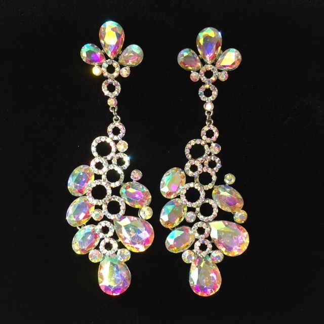Aurora Borealis Crystal Diamante Earring E15