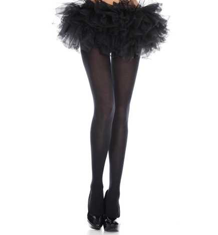 Music Legs Black Opaque Tights