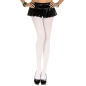 Music Legs White Opaque Tights