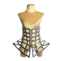 Silver Gaga Under Bust PVC Cage Corset