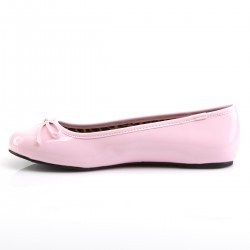 Pink Label Anna 01 Ballet Flat Shoe Pink Patent