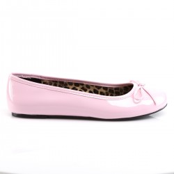 Pink Label Anna 01 Ballet Flat Shoe Pink Patent